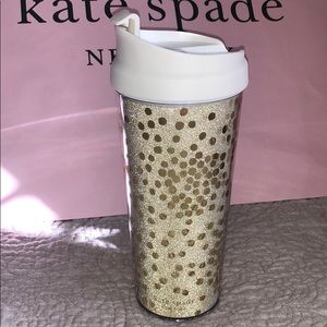 Kate Spade Glitter Dot Coffee Tumbler